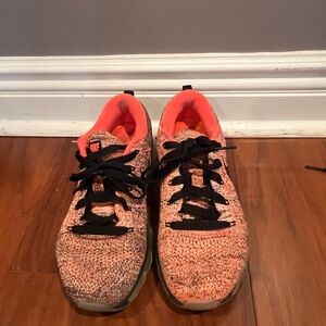 Nike Knit Sneakers in Orange and Black